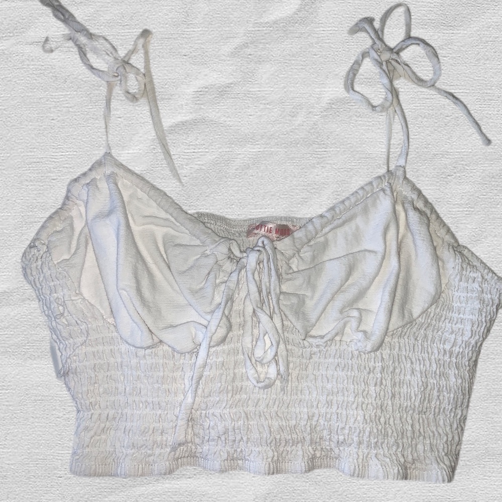 PacSun White Tie Top